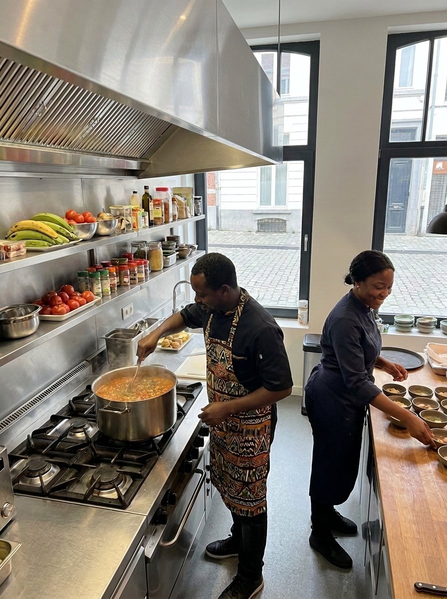 Nos chefs en cuisine au Restaurant O'Brillot